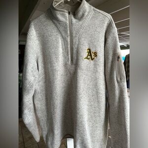 Oakland A’s 3/4 zip up jacket XL